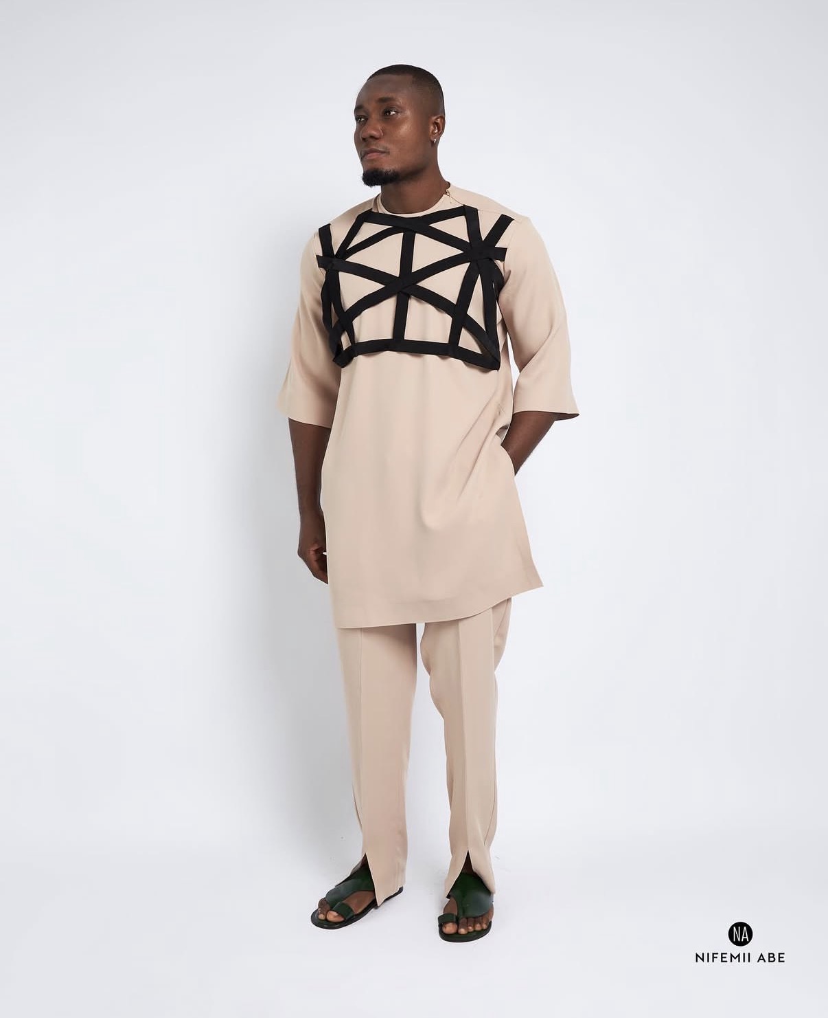 Geometric Kaftan Set